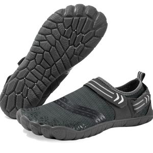 Water Shoes for Men Quick Dry Wide Toe Aqua Shoes Adjustable Barefoot